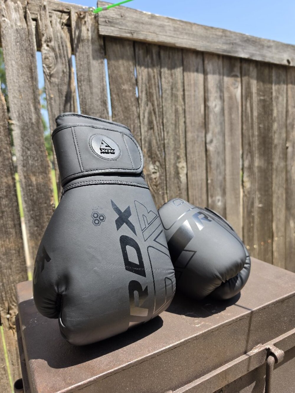 RDX 16 oz Boxing Gloves Black Gray New